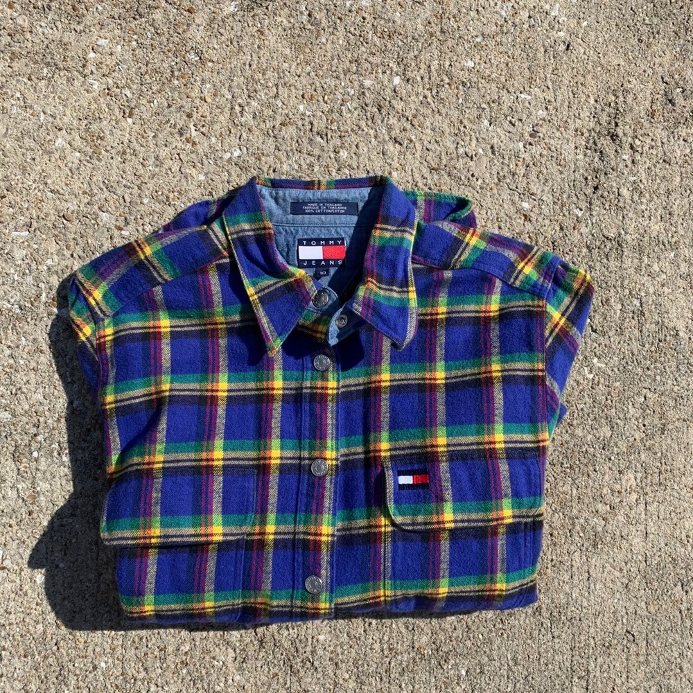Vintage Tommy Hilfiger flannel polo